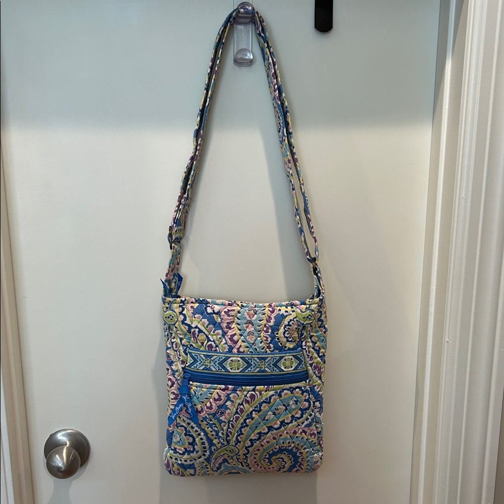 Vera Bradley Blue retired “Capri Blue” pattern Hipster crossbody bag.
